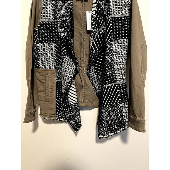 NWT Hei Hei Anthropologie Fieldwork Anorak Fringe Jacket in Moss Size M - Picture 6 of 10